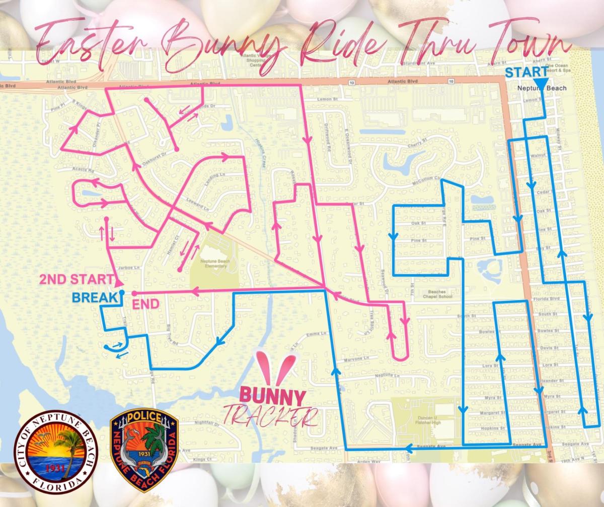 Easter Bunny map