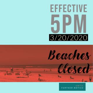 Beaches Closed