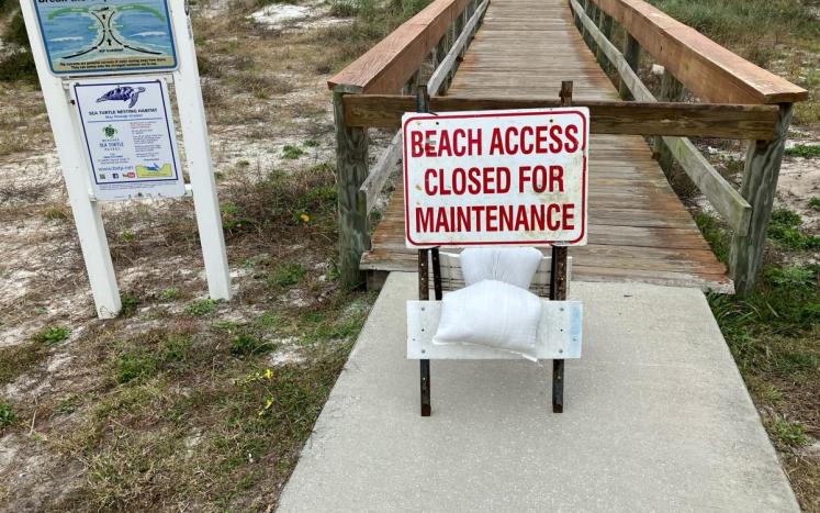 Dunes Crossovers Closed